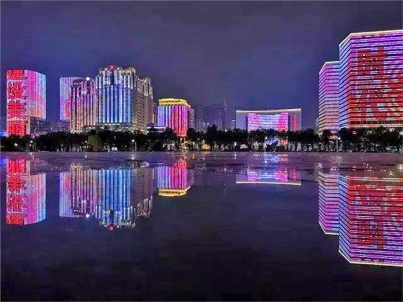 led點光源樓體亮化工程有什么作用它如何實現(xiàn)聯(lián)動動畫？(圖3)